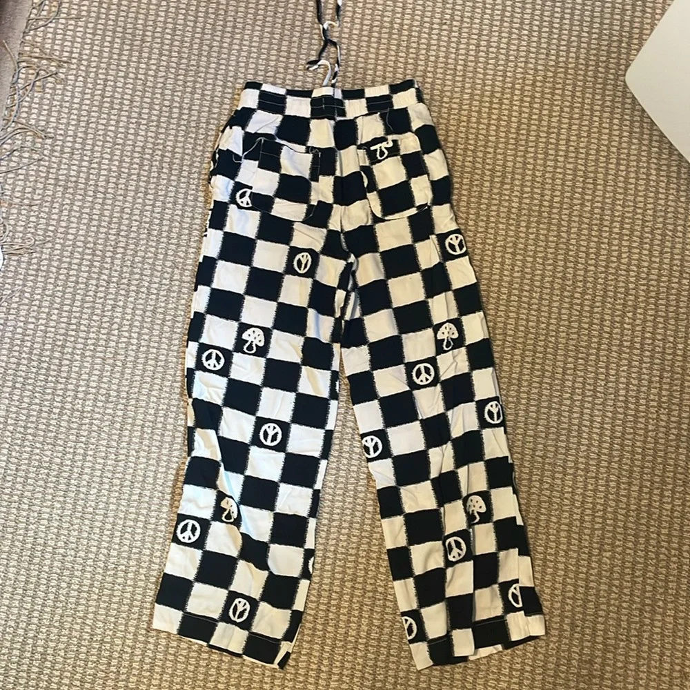 uo checkerboard pants - Picture 3 of 5